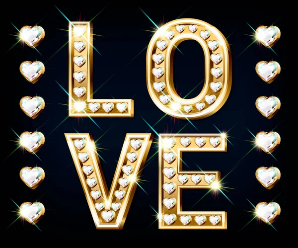 Слово LOVE eps10 — стоковий вектор