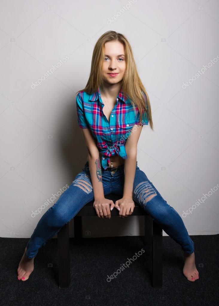 young girl jeans