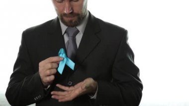mavi kurdele. Prostat Kanseri Bilinçlendirme ve çocuklara karşı şiddet. Sağlık ve tıp kavramı.