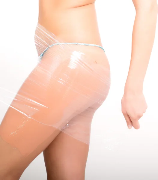 Kozmetik şal. Zayıflama. Kadın bedeni için bakım.