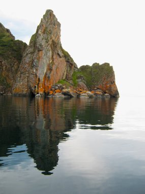 Cape Khoboy on Lake Baikal. Olkhon island. clipart