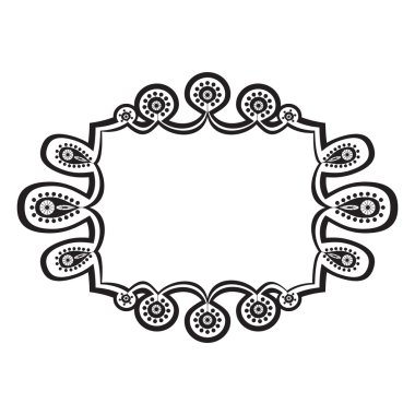 Dikdörtgen Ukraynalı etnik ftame