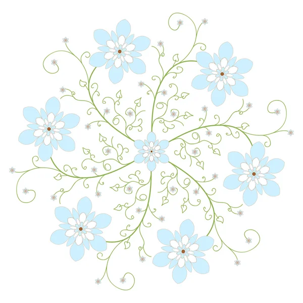 Çiçek desenli. Mavi çiçekli desen.