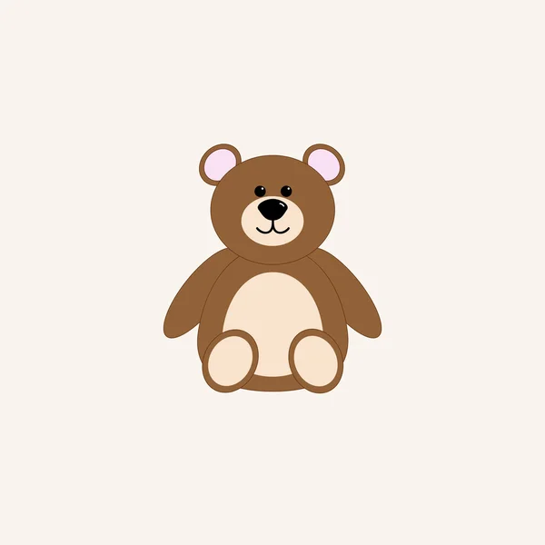 Teddybär-Illustration. — Stockvektor