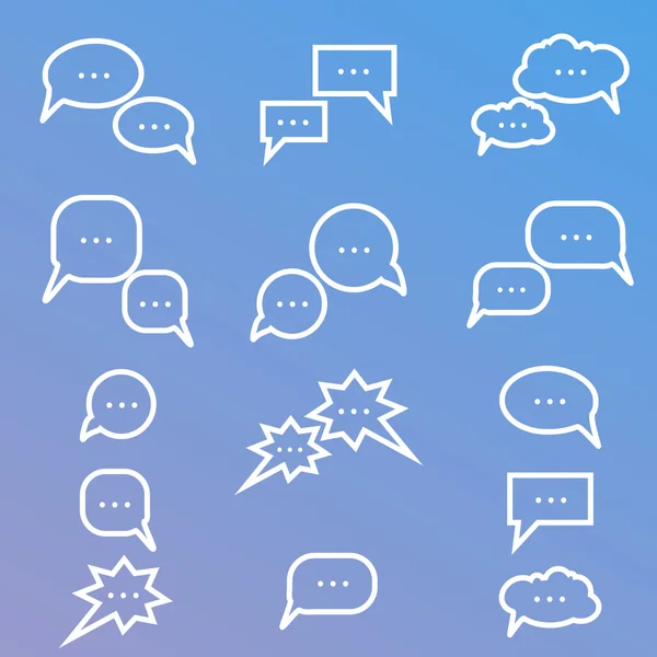 Comments bubble icons set. — Stock Vector