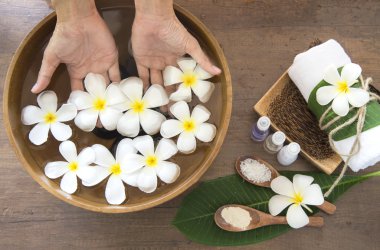 Kaplıca tedavisi ve ürün el spa, Tayland için. odağı seçin 