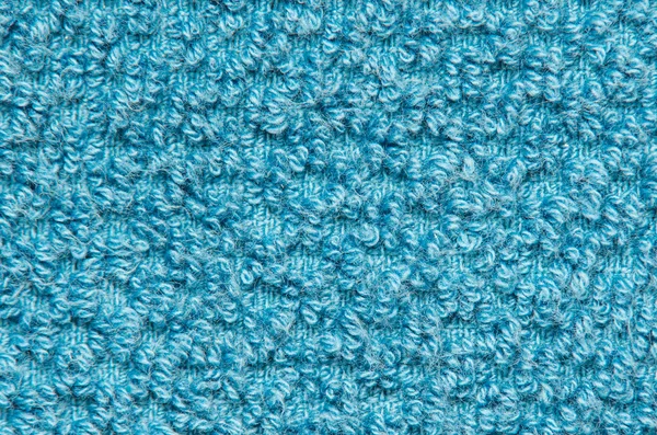 Blue cotton towel texture pattern — Stock Photo, Image