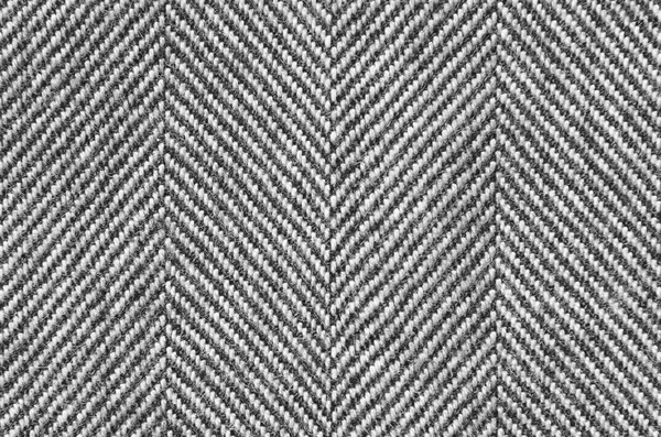 Black-white herringbone wool fabric texture pattern Royalty Free Stock Photos