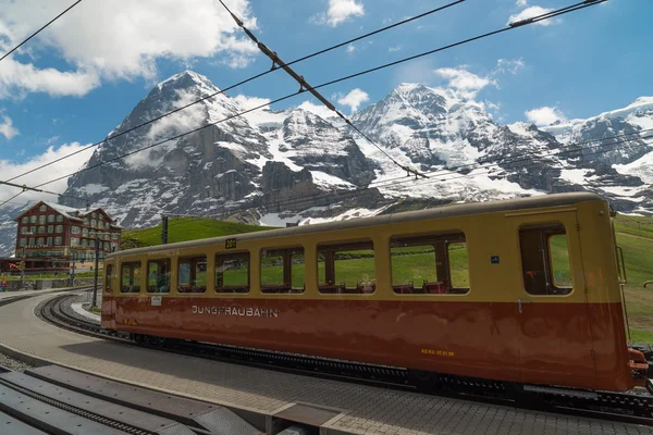 Kleine Scheidegg estación de tren, Suiza — Foto de Stock