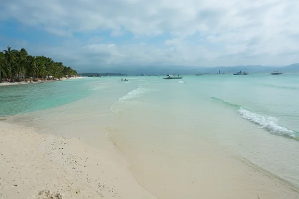 Vue de la plage de White Beach, Boracay, Philippines — Photo