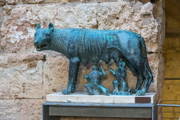 Tarragona (Spain) 02-Apr-2016: Luperca, Romulus and Remus — Stock Photo, Image