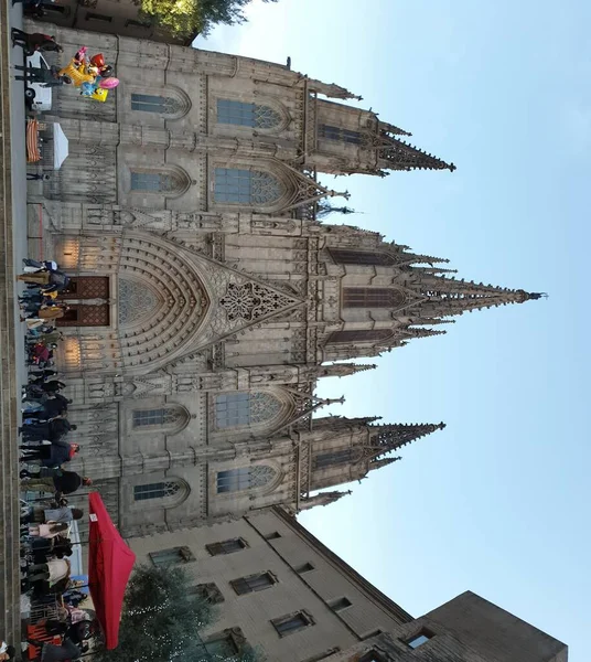 Santa Llucia Christmas Market Barcelona Catalonia Spain — Stock Photo, Image