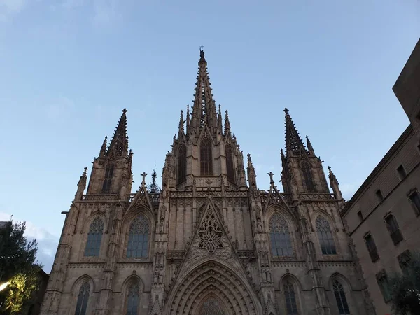 Mercado Navideño Santa Llucia Barcelona Cataluña España — Foto de Stock