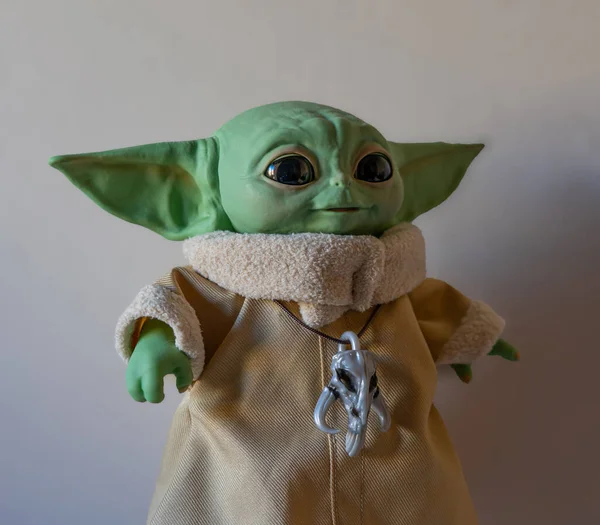 December 2020 Child Baby Yoda Fictional Character — Stock Photo, Image