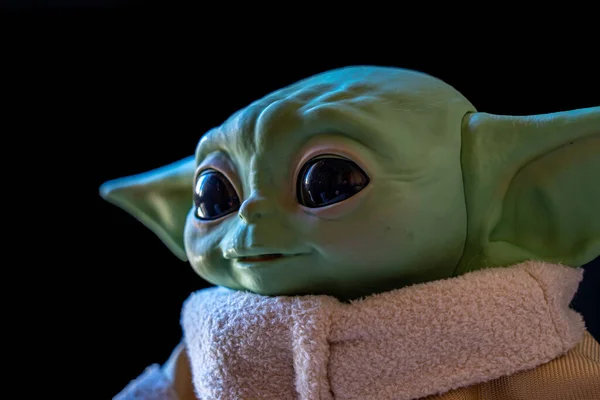 Diciembre 2020 Niño Bebé Yoda Personaje Ficticio — Foto de Stock