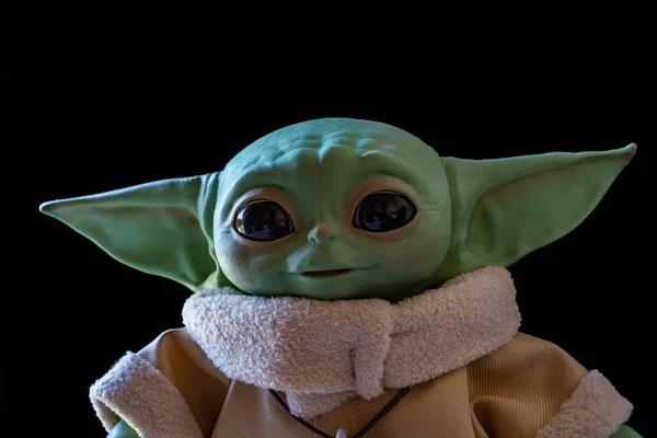 Diciembre 2020 Niño Bebé Yoda Personaje Ficticio — Foto de Stock