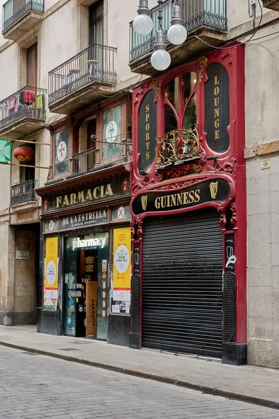 Rue Gothique Dans Centre Historique Barcelone Espagne — Photo