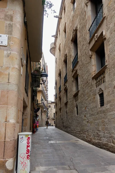 Calle Gótica Centro Histórico Barcelona España — Foto de Stock