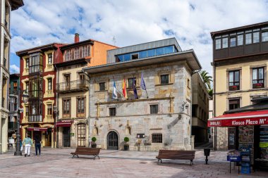 İspanya 'nın Asturias kentindeki Rivadesella köyü.