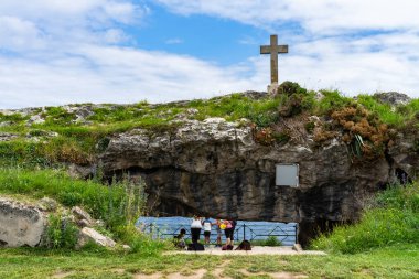 İspanya 'nın Asturias kentindeki Llanes köyü