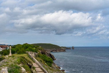 İspanya 'nın Asturias kentindeki Llanes köyü