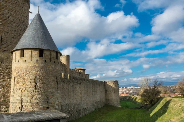 Famous Cite Castle in Carcassonne — Stock Photo, Image