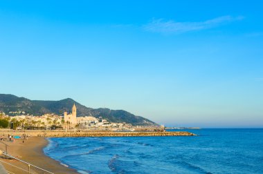 Landmarks of Sitges. clipart