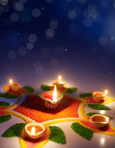 Happy Diwali Γιορτή Των Φώτων — Φωτογραφία Αρχείου