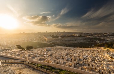 Beautiful architecture of Jerusalem clipart