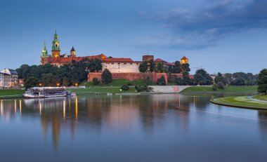 Krakow'daki Wawel Kalesi