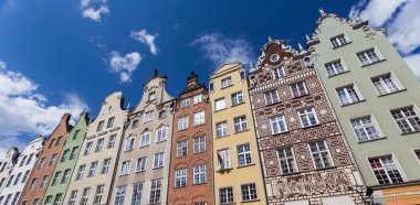 Gdansk Polonya eski binalar