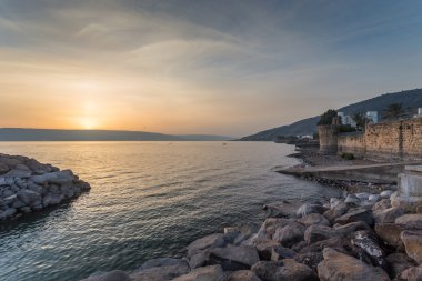 Celile Denizi, Kinneret, İsrail. 
