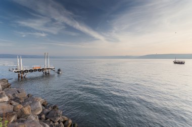 Galilee Sea, Kinneret, Israel.  clipart