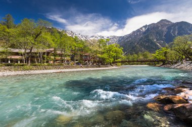 Kamikochi Vadisi ziyaret turist