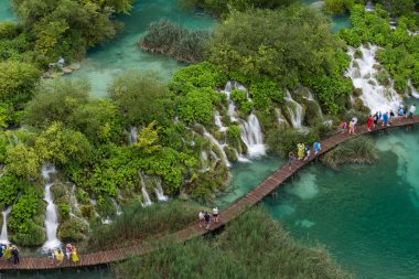 Plitvice Gölleri, Hırvatistan'ın havadan görünümü