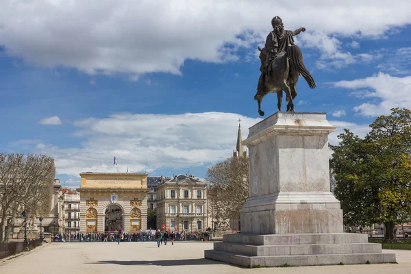 Estatua de Luis XIV, Montpellier, Francia —  Fotos de Stock