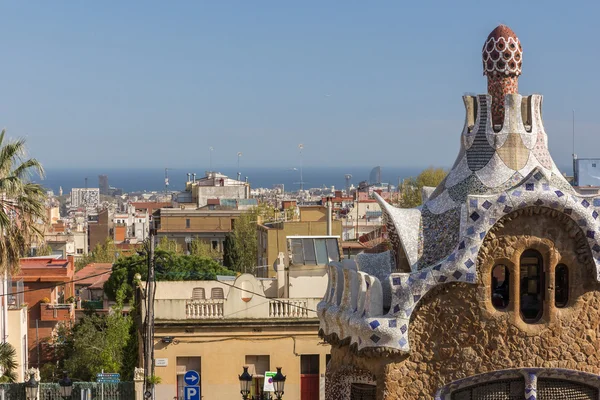 Park Guell em Barcelona, Espanha — Fotografia de Stock