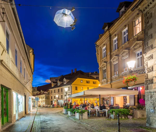 Capitale slovena Lubiana centro storico — Foto Stock