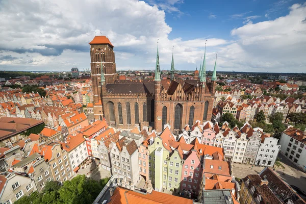 Gdańsk stare miasto w Polsce — Zdjęcie stockowe