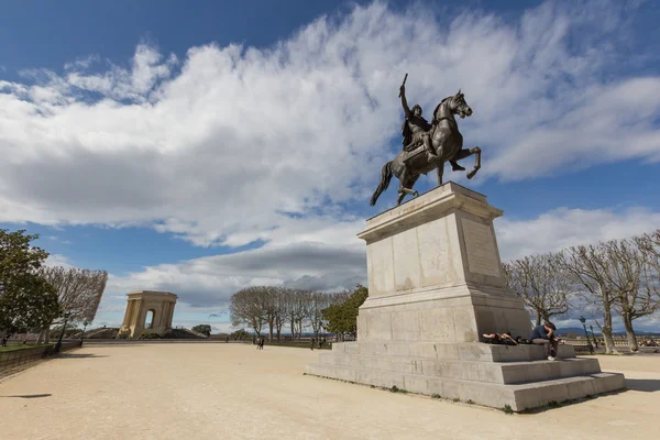 Статуї Людовика Xiv, Монпельє, Франція — стокове фото