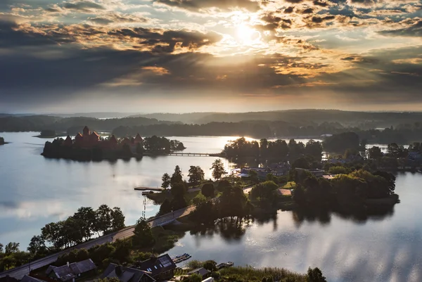 Trakai замку в Litaunia — стокове фото