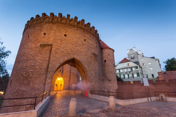 Barbican fästning, Warszawa i Polen — Stockfoto