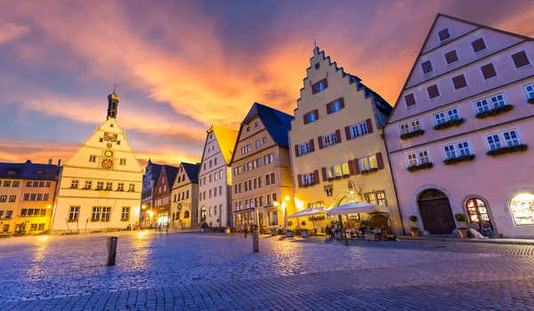 Rothenburg ob der Tauber centro storico in Germania — Foto Stock