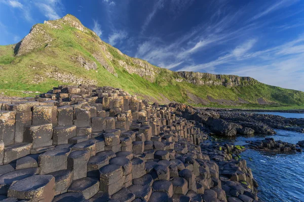 Widok z Giant's Causeway — Zdjęcie stockowe