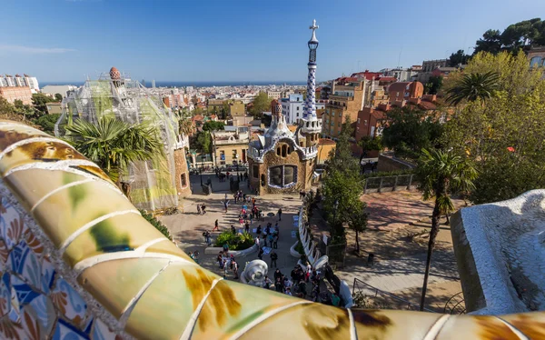 Parque Guell en Barcelona, España — Foto de Stock