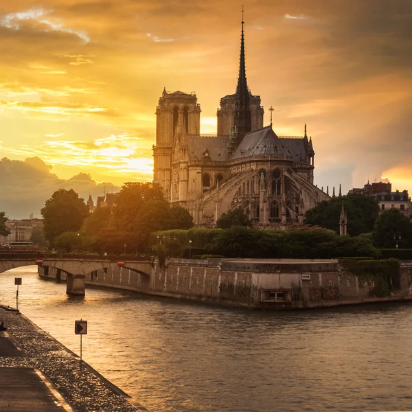 Katedrála Notre Dame de Paris, Francie — Stock fotografie