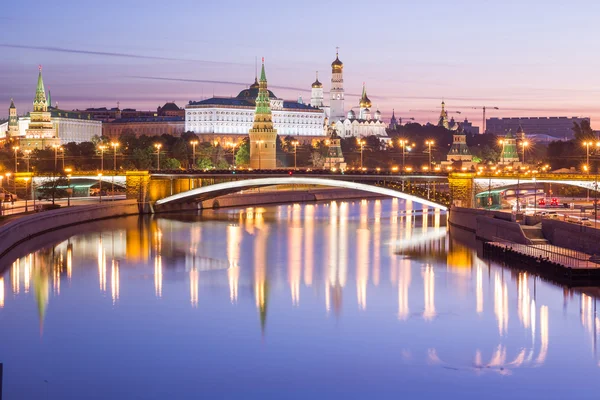 Vista do rio Neva e do Kremlin — Fotografia de Stock