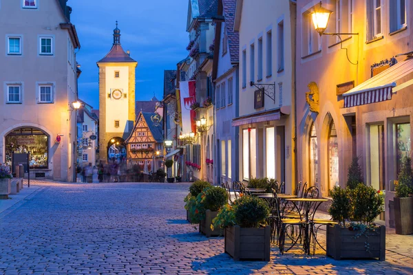 Rothenburg ob der Tauber casco antiguo de Alemania — Foto de Stock