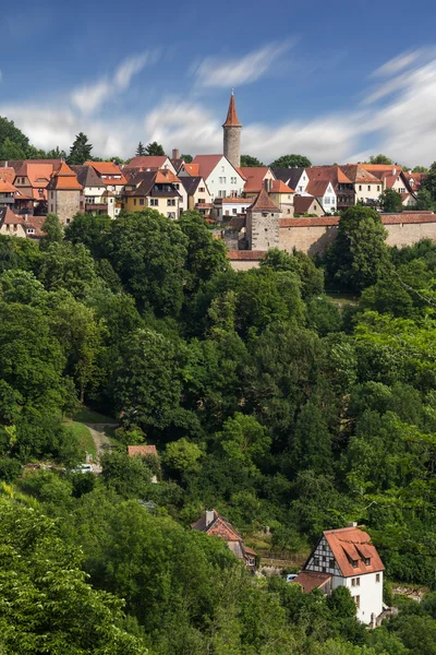 Rothenburg ob der Tauber vista panorámica — Foto de Stock