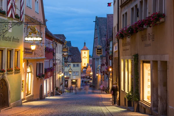 Rothenburg ob der Tauber παλιά πόλη στη Γερμανία — Φωτογραφία Αρχείου